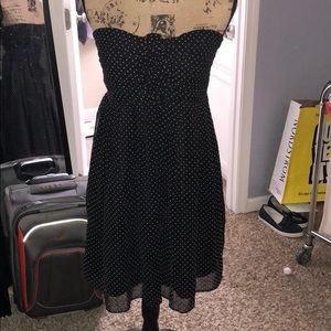 American Rag polka dot strapless dress